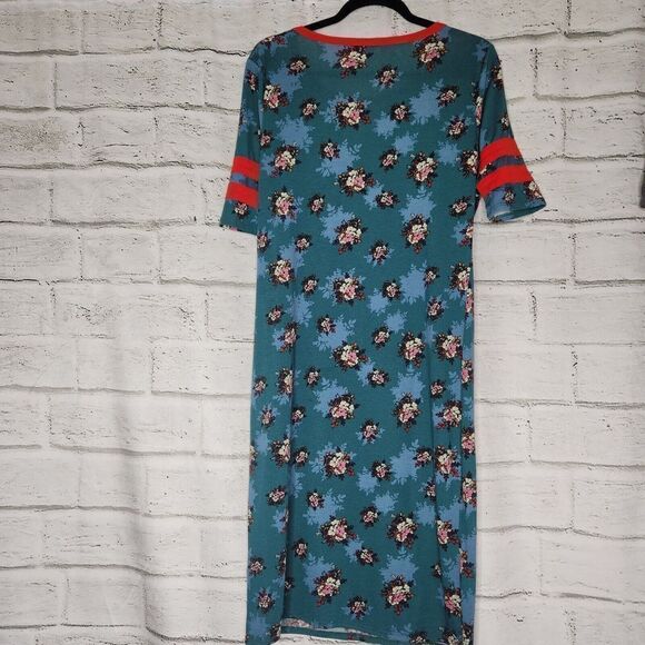 Bundle LulaRoe Simply Comfortable Women's Multicolor Short-Sleeved Dresses Sz L - Picture 8 of 13
